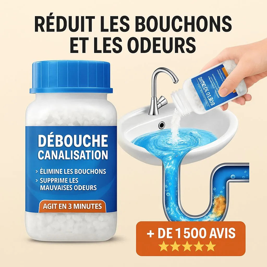 Déboucheur de canalisation ultra efficace (Pour 2 achetés = 1 offert )