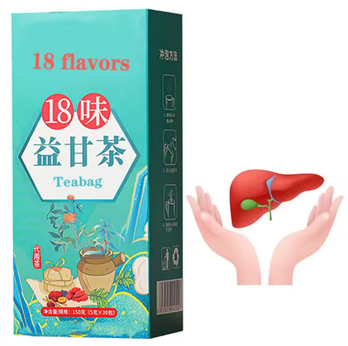 Tisane détoxifiante à base de plantes pour le foie, 18 saveurs (28 sachets)